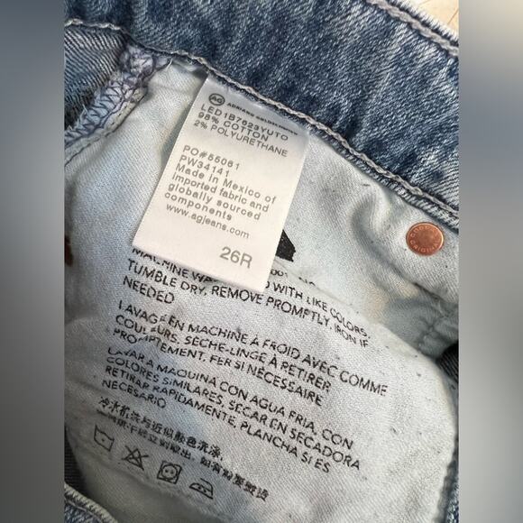 AG Adriano goldschmied button fly Alexxis Slim High Rise Vintage fit - Picture 9 of 11